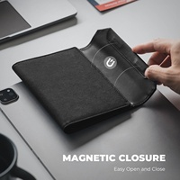TILONSTAR TPW105 Organizer Dokumen Multi-Fungsi Desainer, Penutup Paspor dengan Slot AirTag dan Gantungan Kunci, Tempat Paspor RFID