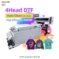 Nouvelle imprimante DTF Fulinyin 24 pouces 4 têtes Eps I3200 60 cm entièrement automatique pour textiles et autocollants, encre pigmentée, garantie 1 an