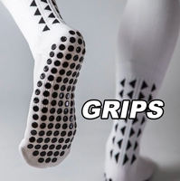 Chaussettes de football personnalisées avec logo, anti-humidité, points antidérapants en silicone et coussinets en tissu éponge pour le football, le rugby et le basketball