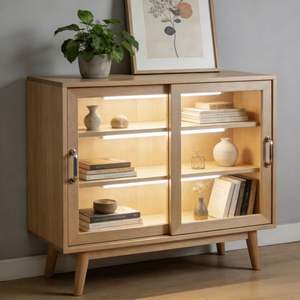 Mesa de TV <span class=keywords><strong>DREAMER</strong></span> de Madera Resistente y Ecológica, Estilo Americano Simple, con Diseño que Ahorra Espacio y Fácil Montaje para Sala de Estar - Product Image 4