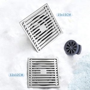 Griglia <span class=keywords><strong>di</strong></span> <span class=keywords><strong>Scarico</strong></span> Moderna 12*12 in Acciaio Inox 304 <span class=keywords><strong>per</strong></span> Vasca da Bagno e Lavatrice, Colore Grigio Pistola 15*15, <span class=keywords><strong>Scarico</strong></span> a Pavimento <span class=keywords><strong>per</strong></span> Lavandino da Bagno - Product Image 1