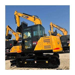 Barato 2020 China usado Sany SY75C Mini excavadora 7,5 toneladas maquinaria de construcción sobre orugas con motor ISUZU - Product Image 1