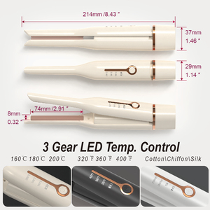 <span class=keywords><strong>Lisseur</strong></span> Cheveux Sans Fil Rechargeable Personnalisable Tendance, Mini Fer Céramique 4800 mAh - Product Image 5