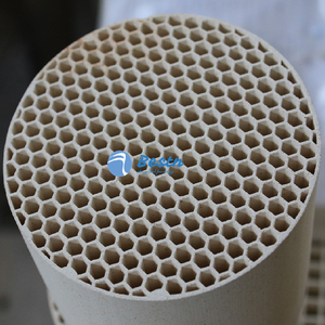 Intercambiador de Calor Cerámico Monolítico de 150x150x300mm con Orificios Cuadrados/Hexagonales, Regenerador Cerámico de Panal para Almacenamiento de Calor para RTO/<span class=keywords><strong>RCO</strong></span> - Product Image 1