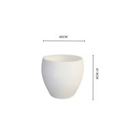 Pot de fleurs cylindrique en plastique PP, procédé de moulage direct, grande taille pour la décoration intérieure et extérieure du jardin et de la maison