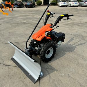 ס 'ידית כפולה אלומיניום שלג חפירה גדולה שלג חתוכה להב 4 גלגלים - Product Image 2