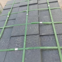 Dalles de granit gris foncé modernes polies/flamées G654 pour revêtements de sol et murs de villas