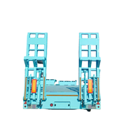 Fabrication professionnelle, marque Huajin, origine Chine, semi-remorque à plateau plat pour conteneurs de 40 pieds, 3 essieux, charge lourde, pour le transport de marchandises en vrac