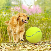Balle de tennis rebondissante durable pour chien à bas prix, jouet interactif d'entraînement pour animaux de compagnie, jouet personnalisé imprimé pour animaux de compagnie en gros