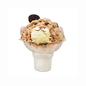 Tasse de gelée de fruits en forme de fleur mignonne en plastique PET jetable belle conception crème glacée blister Dessert gobelets en plastique transparents - Product Image 1