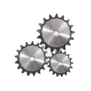 3分06B 31/32/33/34/35/36/39-60歯スチールギアプレート付きフラットスプロケット - Product Image 2