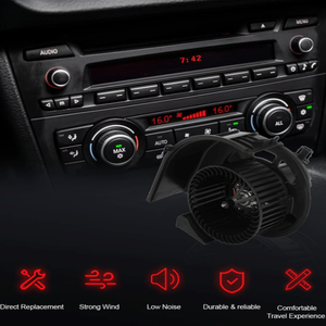 Soplador de CA de 12 voltios para aire acondicionado de coche para Bmw F10 E36 <span class=keywords><strong>320D</strong></span> E91 X12020 Motor de ventilador - Product Image 5