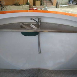 Gran bola en forma de jugo de naranja portátil y Snack Bar Quiosco de comida callejera al aire libre para ventas de frutas y jugos - Product Image 6