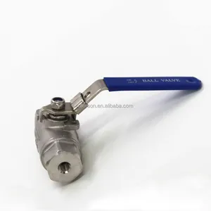 Nice Quality 1/8 Inch High - Pressure Carbon / Stainless Steel Threaded End Ball Valve With Locking Devices
