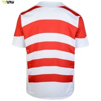 Jersey Fiji Custom Nama Tim Unisex, Polos, Cetak Transfer Panas, Bahan Polyester 100%, Ukuran Besar, Bernapas, Cepat Kering, Pola 3D, Harga Terjangkau