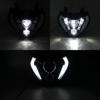 Phares de projecteur DRL Led pour motos Yamaha MT07 MT09 FZ09