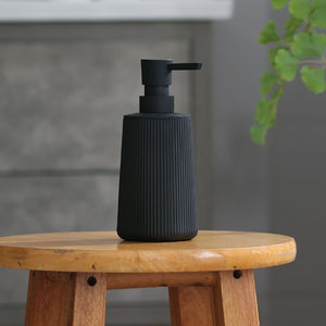 מט שחור 250 מ "ל סבון יד מנפק מודרני משק פלסטיק צלחת סבון עם משאבה עבור חדר אמבטיה - Product Image 5
