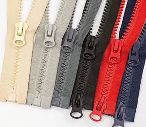 Vente en gros personnalisée 8 #   <span class=keywords><strong>Fermeture</strong></span> éclair <span class=keywords><strong>double</strong></span> glissière en résine plastique, ouverture bidirectionnelle, <span class=keywords><strong>fermeture</strong></span> éclair en résine pour vêtements - Product Image 2