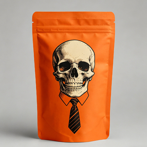 Custom Skull Print Food Grade CPP Resealable Stand up <b>Pouches</b> 1g/3.5g/7g/14g/28g for Snack & Chewing Gum Packaging - Product Image 6