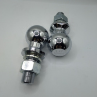 Boule d'attelage en acier chromé de 50 mm/2 pouces, capacité de 6000 lb, pièces de remorque pour accessoires de camping-car, caravane