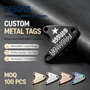 Etiqueta Metálica de Hierro Soldada para Trajes de Baño y Ropa Deportiva, OEM y ODM, y Logotipo Personalizado para Accesorios de Prendas de Vestir, Suministros y Muestras - Product Image 1