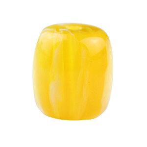 Cuentas de resina en forma de barril de 7x8.5mm y 14x13mm, color amarillo, para la fabricación de pulseras y cuentas de oración DIY. - Product Image 3
