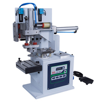 Mini machine de tampographie pneumatique semi-automatique de bureau, nouvelle, à plaque simple ou double couleur, pour logos de chaussures, étiquettes, imprimante sérigraphique