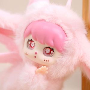 Conejo de Peluche con Orejas Largas en Posición Recostada para Princesa, Colgante con Alas, Cara de Vinilo, Ojos de Estrella, Lindo y Divertido, Regalo de Cumpleaños Antiestrés - Product Image 2