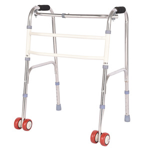 Daidong Xiang <b>Walker</b> With Wheels Adjustable Steel Frame For <b>Elderly</b> Mobility Aid - Product Image 1