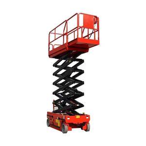 โต๊ะยกกรรไกรไฮดรอลิกขับเคลื่อนตัวเองใช้แบตเตอรี่6ม. 8ม. 10ม. แพลตฟอร์มลิฟต์เคลื่อนที่12ม. ลิฟต์ทำงานทางอากาศ - Product Image 1