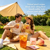 Eco-vriendelijke natuurlijke smaak verfrissende hydratatie zomer hydratatie bubble tea basis ijskoude koude koffie witte perzik fruit oolong thee