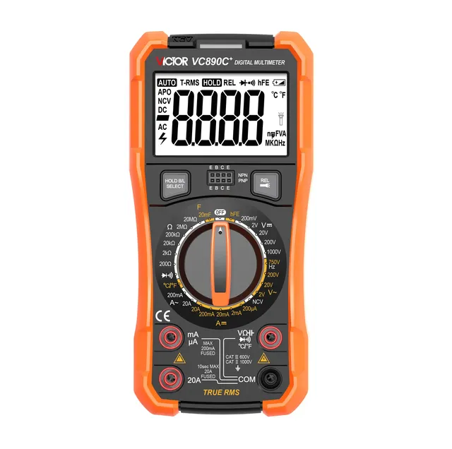 VICTOR Ruoshui VC890C+ VC890D 2024 Version 1999 True RMS Digital Multimeter 20A