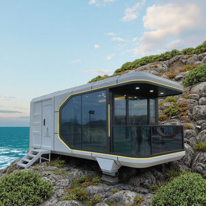 Villa de luxe modulaire assemblée Remorque de <span class=keywords><strong>camping</strong></span> extérieur Mobile RV Smart living cabin - Product Image 2