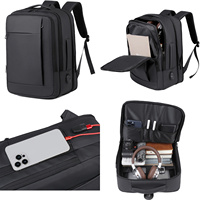 Sac à dos pour ordinateur portable unisexe, antivol, léger, grande capacité 20-39L, doublure en polyester