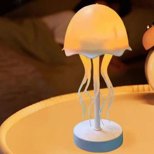 Новейшая динамическая Настольная лампа с Медузой, материал ABS, светодиодный свет, активация звука, декомпрессия, домашний декор, атмосфера кемпинга, бара - Product Image 6