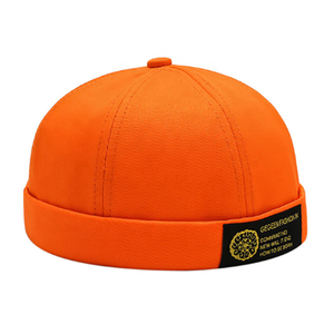 Casquettes de baseball sans visière personnalisées en coton 100% bon marché les plus populaires en 2020, avec étiquette personnalisée brodée, Wag Skull Skully Melon - Product Image 4