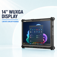 Getac G140, Tableta Industrial Totalmente Resistente de 14 Pulgadas, Computadora con Pantalla Táctil Windows para Servicio de Campo al Aire Libre
