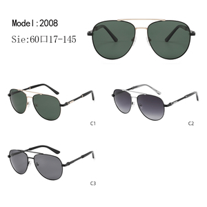 <b>Pilot</b> Sunglasses Full Rim Oval Frame Green Lenses UV400 Protection Unisex Adult Sun Protection - Product Image 3