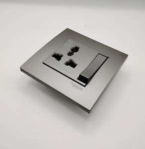 Interrupteur d'éclairage enfichable de style britannique Haocheng gris brumeux avec prise Yuanya, norme britannique, 13A, pour Schneider Hong Kong - Product Image 2