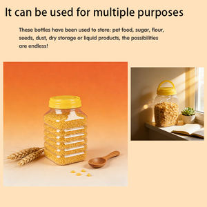 ขวดพลาสติกเปล่าสำหรับน้ำมันพืชและซอส ขายส่ง ขนาด 250 มล. 1200 มล. ขวด PET เกรดอาหาร พร้อมฝาเกลียวแบบป้องกันการแกะ ขนาด 250 มล. และ 1200 มล. - Product Image 3