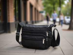 Borsa a Tracolla da Donna in Tessuto Composito con Chiusura a Zip e Cinghia Singola per Uso Quotidiano in Tutte le Stagioni - Product Image 2