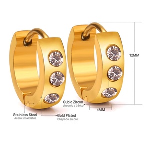 Pendientes de Aro, Tipo de Joyería, Pendientes de Cristal de Alta Calidad para Mujer, Pendientes Económicos - Product Image 2