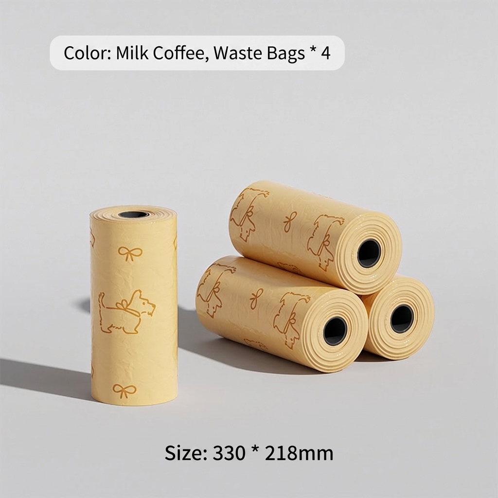 Sac de ramassage jaune 4 rouleaux