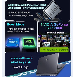 โน้ตบุ๊กเกมมิ่ง MECHREVO X Core I7-13700HX RTX5060 ขนาด 16 นิ้ว 2.5K 165Hz พร้อมคีย์บอร์ดภาษาอังกฤษ หน่วยความจำ SSD 11 ตัว โน้ตบุ๊กเกมมิ่ง MECHREVO - Product Image 4
