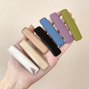 دبوس شعر شتوي كلاسيكي من الجلد الصناعي ، مشبك شعر أنيق ، غطاء رأس للفتيات ، إكسسوارات شعر من سبيكة الحلي - Product Image 1