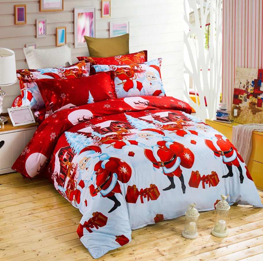 sábanas de navidad bordada y de moda para dormir cómodamente