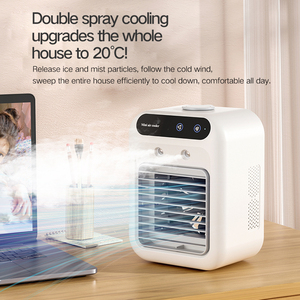 Chất lượng tốt làm mát không khí Fan xách tay cá nhân Máy tính để bàn fan hâm mộ với nước Mist Spray ánh sáng ban đêm điều hòa không khí - Product Image 6