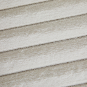 Modern Upholstered Round <b>Pouf</b> Ottoman Foot Rest Black Metal Legs Faux Fur Footstool for Living Room Bedroom Apartment Entryway - Product Image 5