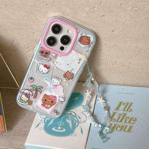 Funda Rígida de TPU con Diseño de Bloques de Color, Estilo Veraniego, Protección 360° para iPhone 16/15 Pro Max/14/13, Diseño Femenino con Marco para Cámara - Product Image 3