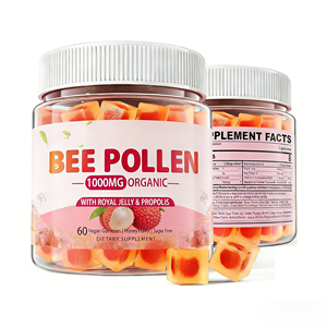 Usine OEM ODM, Marque Privée, Gummies Véganes au Pollen d'Abeille Bio, Complément Alimentaire Sans <span class=keywords><strong>Sucre</strong></span> pour le Système Immunitaire et l'Énergie - Product Image 1